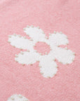 Jaycee Pearl Beaded Floral Drop Shoulder Sweater