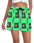 Women's Neon Yeehaw Beach Board Shorts