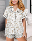 Ranch Life Western Satin Western Pajama Set