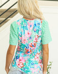 Kendra Eyelet Embroidered Short Sleeve Top