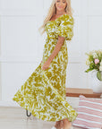 Renata High Waist Floral Maxi Dress