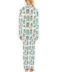 Turquoise Christmas Presents Women's Western Pajamas
