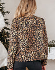 Leopard Quilted Tie Front Jacket