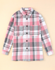 Plaid Patch Pocket Buttoned Shirt