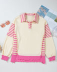 Juliana Patchwork Terry Knit Top