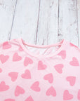 Valentine Heart Top and Shorts Set