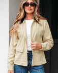 Phoebe Textured Zip Up Jacket