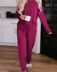 Evelyn Pants Lounge Set Long Sleeve Top