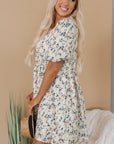 Kimber Floral Puff Short Sleeve Dress