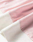Stripe Contrast Trim Patchwork Top
