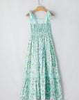 Floral Lace Empire Waist Maxi Dress
