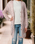 Mckenzie Hollow-out Openwork Knit Cardigan