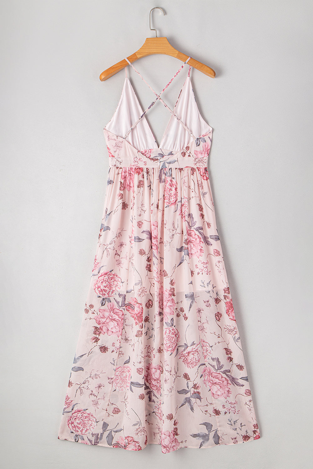 Jenesis Floral Pleated Maxi Dress