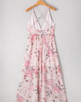 Jenesis Floral Pleated Maxi Dress