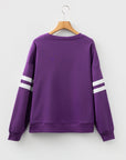 Varsity Stripe Drop Shoulder Sweatshirt