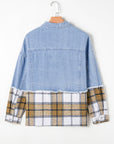 Sofia Plaid Patchwork Oversized Jacket
