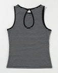 Bethany Striped Knit Sleeveless Tank
