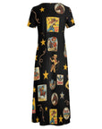 Vintage Cowgirl Collage Western Dress