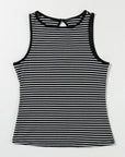 Bethany Striped Knit Sleeveless Tank