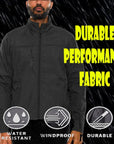 Mens Solid Soft Shell Storm Tech Jacket Coat