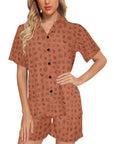 Mini Rust Cattle Brands Women's Western Pajama Set