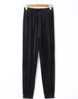 Solid Velvet Jogger Pants