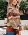 Eva Aztec Crew Neck Sweater