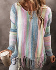 Aylani Fringed Tunic Sweater