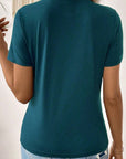 Stripe Textured Short Sleeve T-Shirt