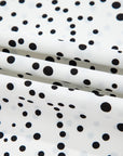 Dalmatian Dotted Ruffle Sleeve Blouse