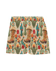 Women's Southwestern Desert Cowgirl Beach Board Shorts