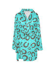 Turquoise Horseshoe Women's Western Bath Robe