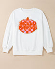 Blair Halloween Pumpkin Patched Pullover Sweatshirt