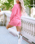Kora Ribbed Knit Button Top and Shorts Set