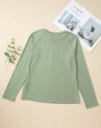 Millie Seam Detail Raglan Long Sleeve Top