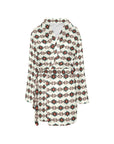 White Aztec Women's Western Bath Robe