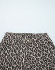 Leopard Denim Straight Leg Jeans