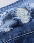 Angelina Distressed Flare Jeans