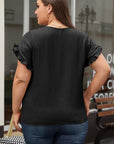 Paulina Ruffled Short Sleeve Plus Size Top