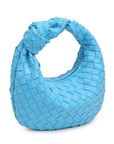 Woven Vegan Leather Clutch -clearance