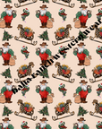 Santa's Sleigh Men's Western Pajamas