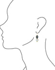 Baja Mint Jasper and Abalone Earrings