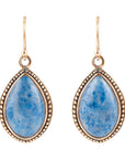 Balinese Lapis Drop Earrings