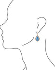 Balinese Lapis Drop Earrings