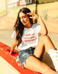 Barbecue Stain Boxy Crop Graphic Tee