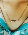 Barbed Wire Charm Necklace
