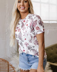Elia Vintage Paisley Mock Neck Top