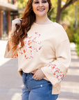 Harmony Plus Size Flower Patched Top