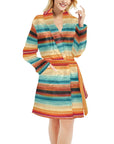 Southwestern Serape Women's Bath Robe