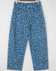 Leopard High Waist Straight Jeans